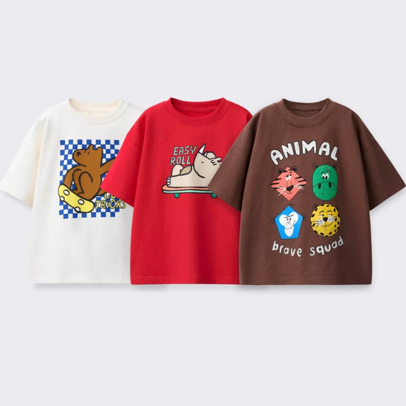 Baby Clothing In Summer - Camiseta con estampado de dibujos animados