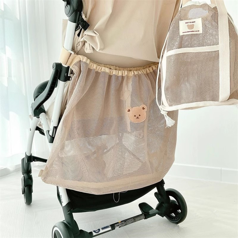 Baby Clothing Hamper - Bolsa colgante reutilizable para cochecito, bolsa