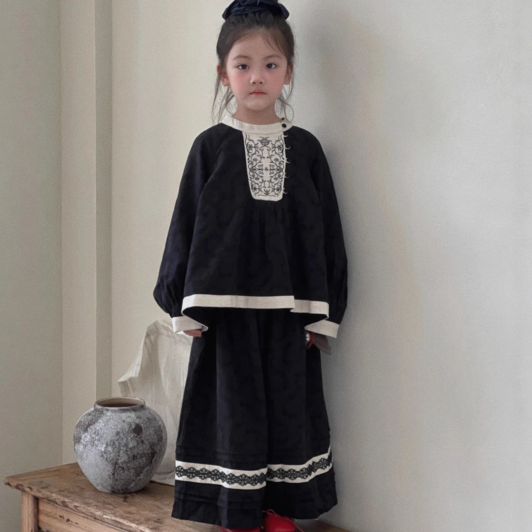 Traje para niñas, otoño 2021,  - Baby Clothing Industry reseña y precio