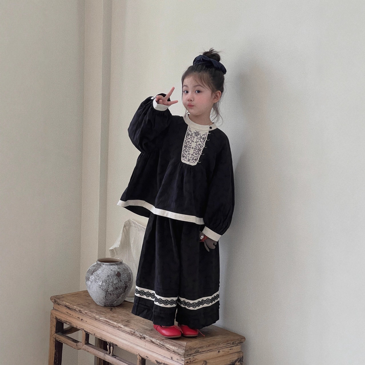 Traje para niñas, otoño 2021,  - Baby Clothing Industry reseña y precio