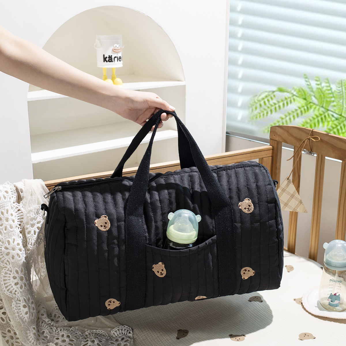 Bolsa grande para mamá, bolsa  - Baby Clothing Hamper reseña y precio