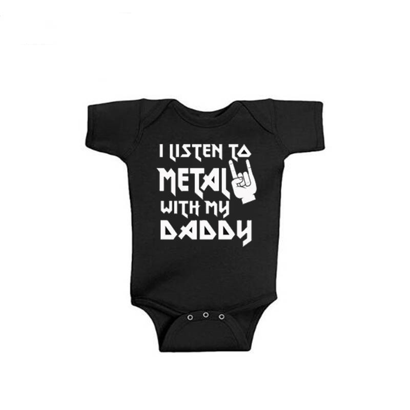 I Listen to Metal with My Dadd - Baby Clothing Brands reseña y precio