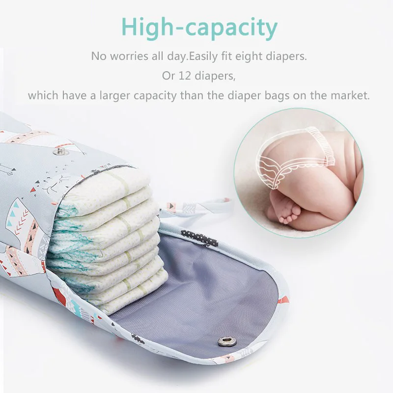Bolsa organizadora de pañales  - Baby Clothing Hamper reseña y precio